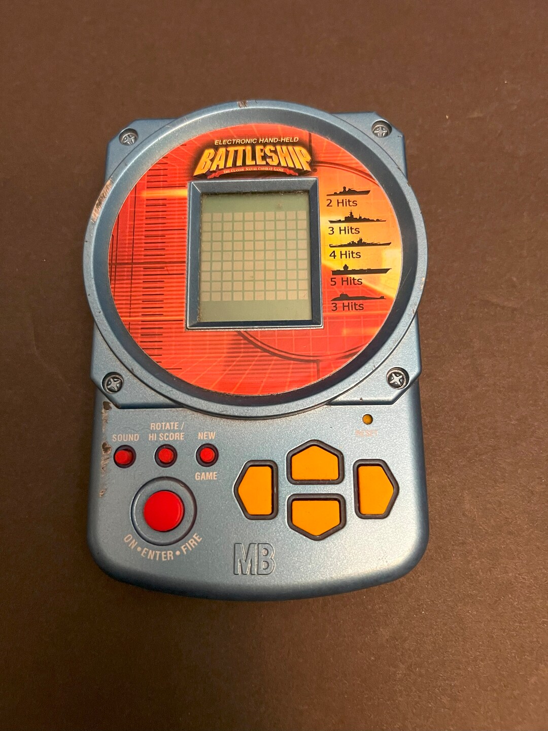 Electronic Hand Held Battleship Travel Game 2002 Vintage Retro Handheld