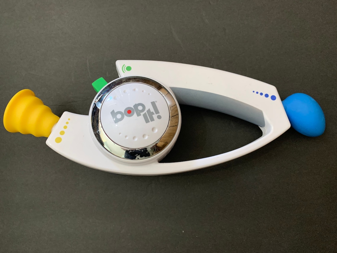 Bop It Electronic Handheld Game White Vintage VTG Tested Etsy
