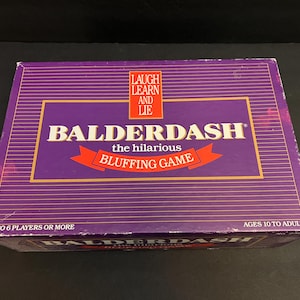 Balderdash Board Game 1984 Gameworks Creations Complete Classic Hilarious Bluffing No. 250
