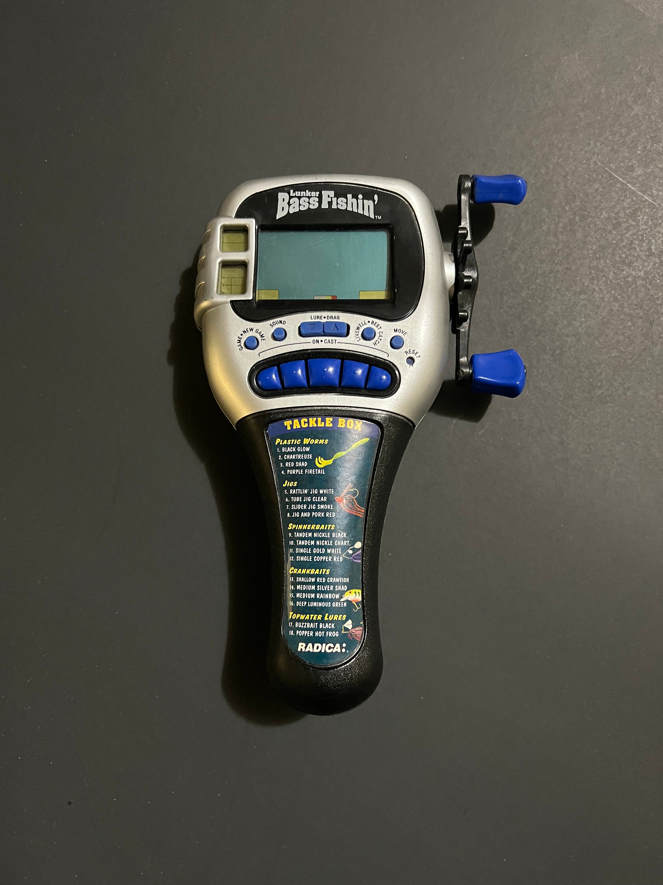 Electronic Handheld Lunker Bass Fishin' Game Radica Fishing 1997