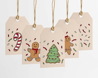Christmas Gingerbread Gift Tag (Pack of 5)