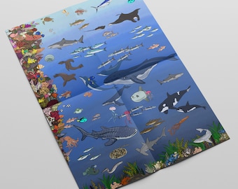 Ocean Themed Wrapping Paper