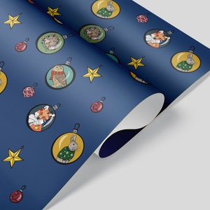 Christmas Woodland Animal Luxury Wrapping Paper / Gift Wrap
