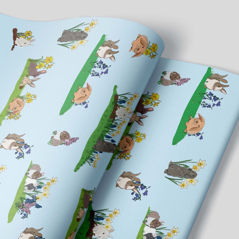 Rabbit/Bunny Easter Wrapping Paper image 2