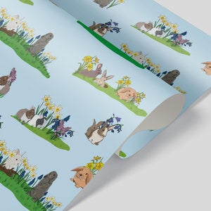 Rabbit/Bunny Easter Wrapping Paper image 1