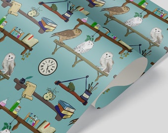 Harry Potter Inspired Wizarding World Wrapping Paper