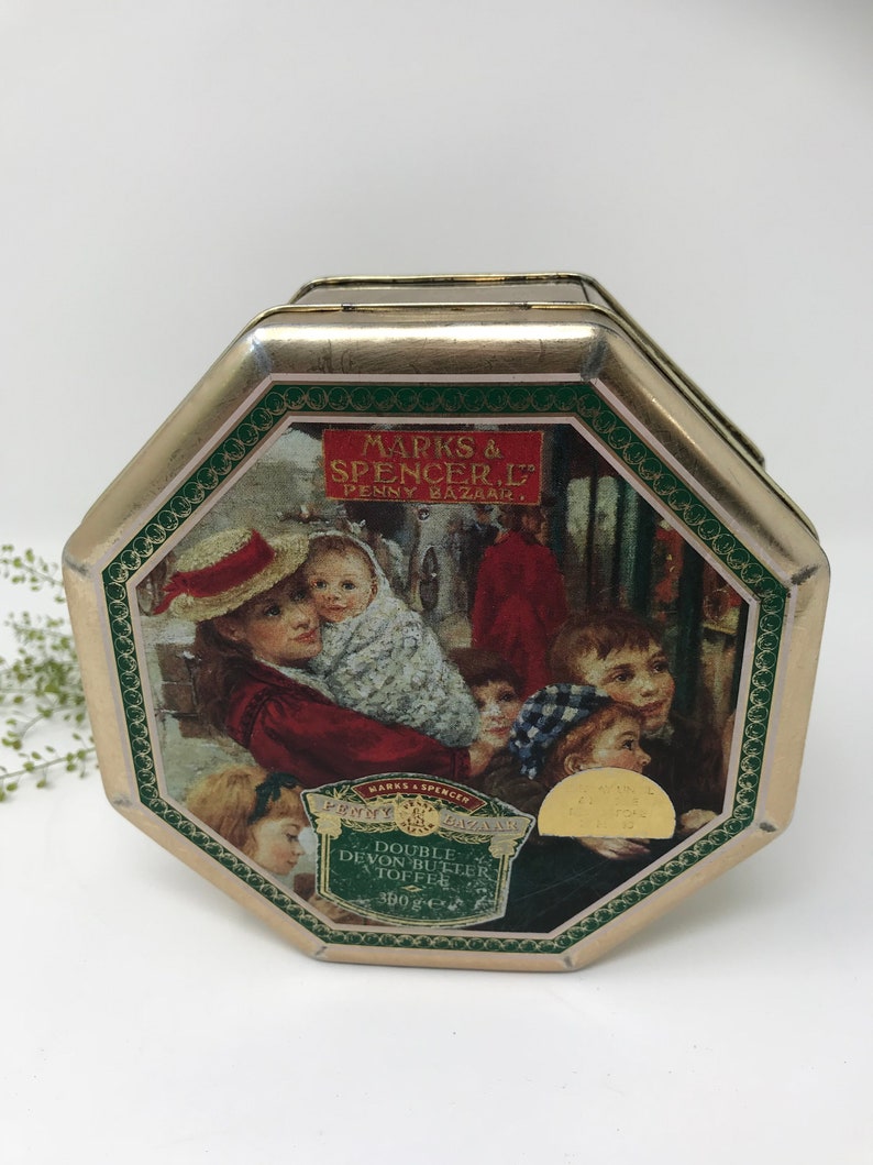 Marks and Spencers Vintage Christmas Toffee Tin collectible Etsy