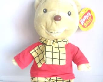 Rupert Bear Soft Plush Toy 12 inch tall with Tag
