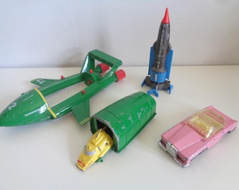 Thunderbirds T2 and T4 Diecast Set, Matchbox Metal 1992