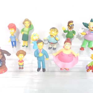 The Simpsons Bundle of 11 Vintage Toy Action Figures