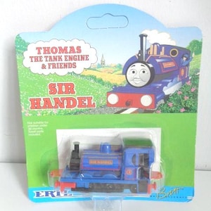 Thomas die kleine Lokomotive Sir Händel Druckgussmodell von ERTL Mint on Card
