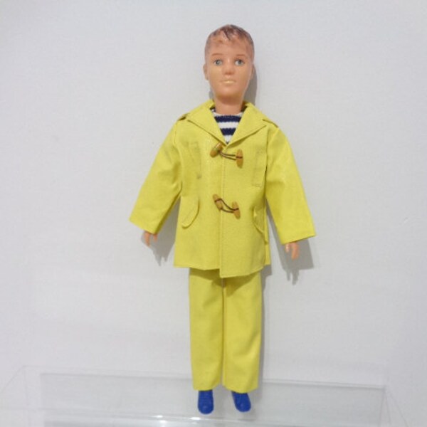 Vintage Pedigree Sindy Boyfriend Paul Puppe mit Ship Ahoi Outfit 1960er