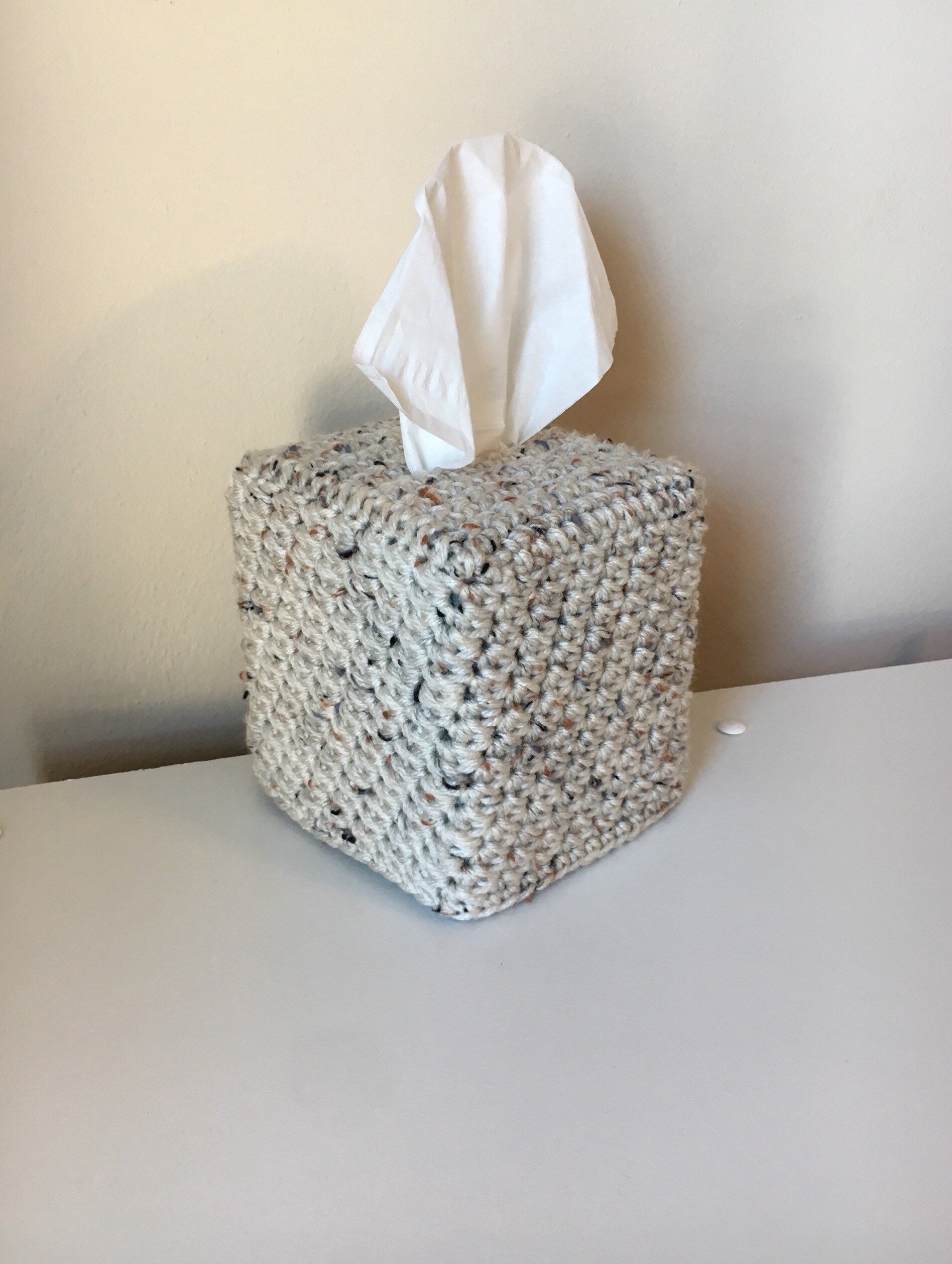 Tissue Box Cover Handmade Crochet Kleenex Box Cover Square Etsy