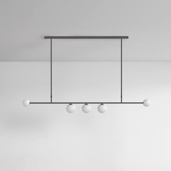 Linear Chandelier V1 - Contemporary Ceiling lamp Modern Chandelier Minimalist Light Kitchen Island Lamp Hand lamp Scandinavian chandelier