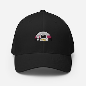Friendly Spaceman Wave Moon Man Astronaut Baseball Cap Star Field Outer Space Hat Gift Stardust NASA Interstellar Martian Deep Black Graphic