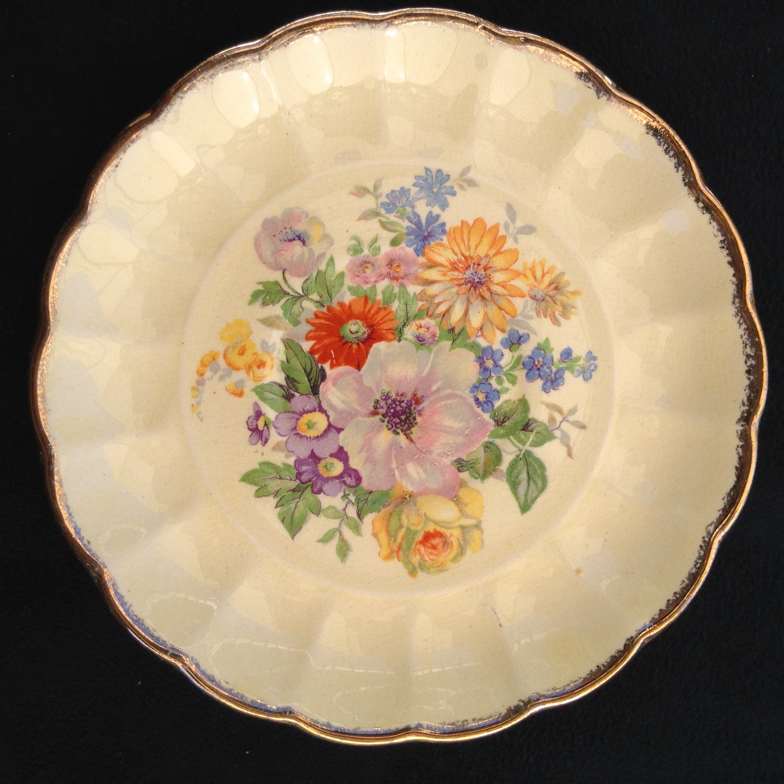 DU BARRY Made in USA Imperial Ware 18 Kt Gold Hand Decorated Etsy