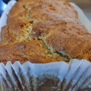 2-Moist Banana Nut Breads. With Walnuts, Baked Fresh. Full size loaves.  Lactose Free!  USPS priority shipping.