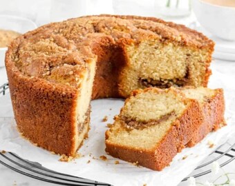 Buttermilk Cinnamon Walnut Streusel Cake. Delicious! Homemade fresh from oven to you. Full Sz. Loaf ships Free