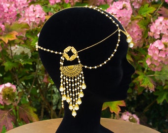 Coiffe Art Nouveau "Venus" - couronne - coiffe - diadème - collier - mariage - Mucha
