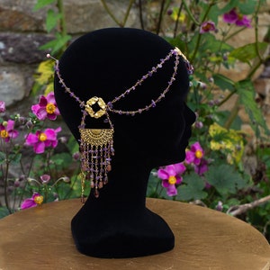 Coiffe Art Nouveau Veneris Gemma couronne coiffe diadème collier mariage Mucha image 1