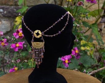 Art Nouveau Headdress " Veneris Gemma" - crown - headdress - headpiece - wedding - Mucha