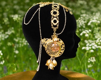 Art Nouveau "Demoiselle de Mai" Headdress - crown - headdress - headpiece - wedding - Mucha
