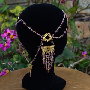 Coiffe Art Nouveau Veneris Gemma couronne coiffe diadème collier mariage Mucha image 6