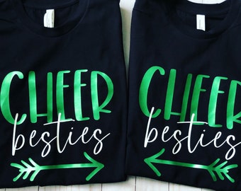 Cheerleading shirts, big sister gifts, little sister gifts, cheerleading gift, cheer besties, cheerleading best friends, all star, gift idea