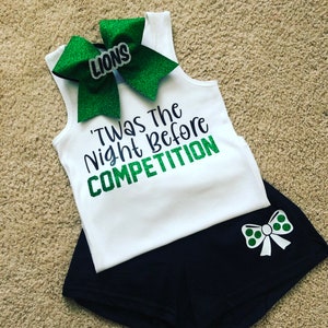 Twas the night before competition, cheerleading gift, pajama set, competition, pajamas, big sister gift, little sister gift, cheer