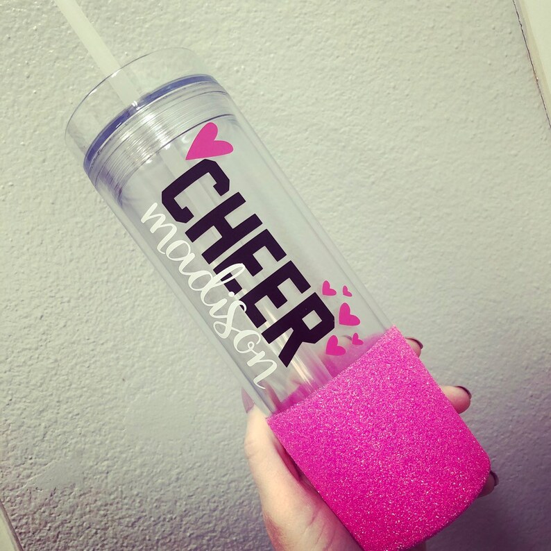 Custom Tumbler Cheerleading Gift 16 oz Tumbler Cheer Etsy