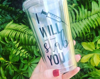 Nurse gift, gift for nurse, i will stab you, funny gift idea, doctor gift idea, RN, LPN, graduation gift, gift for doctor, hospital staff