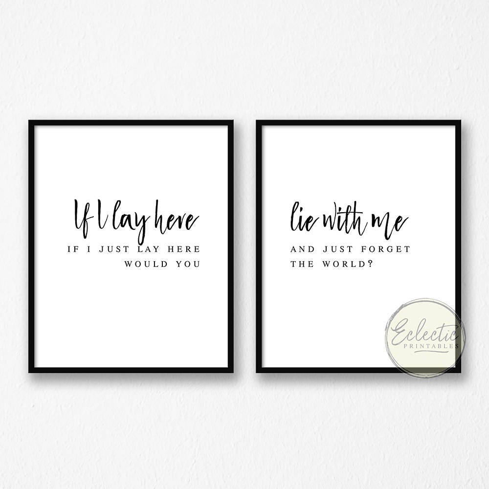 printable bedroom wall art bedroom wall art set love quote etsy