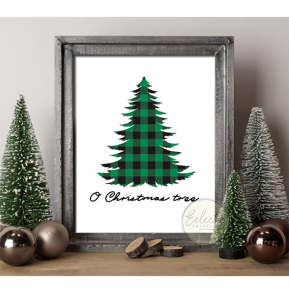Christmas Printable Wall Art O Christmas Tree Christmas Tree Etsy