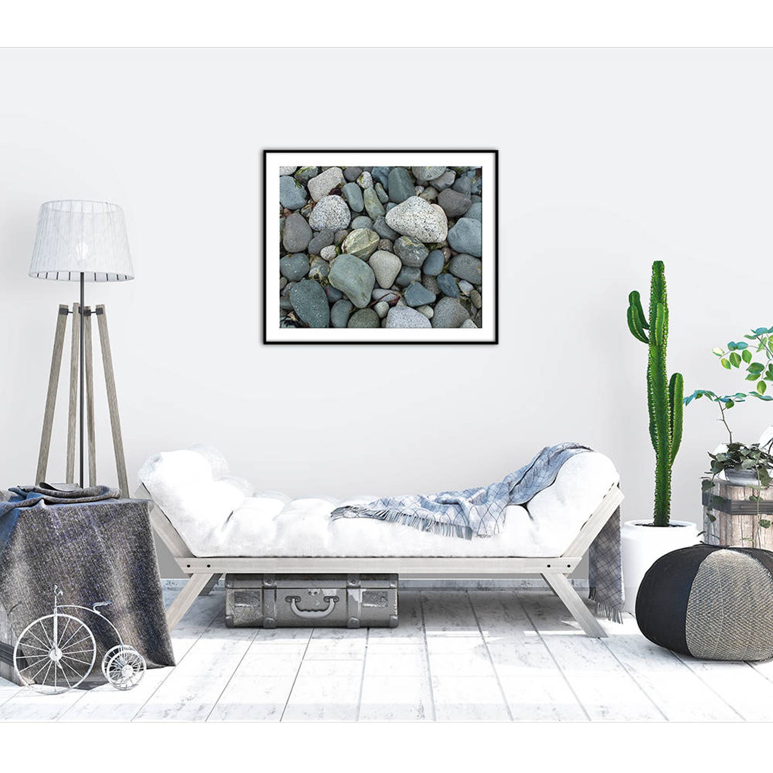 Beach Rock Art Beach Rocks Beach Rock Print Bathroom Wall Etsy