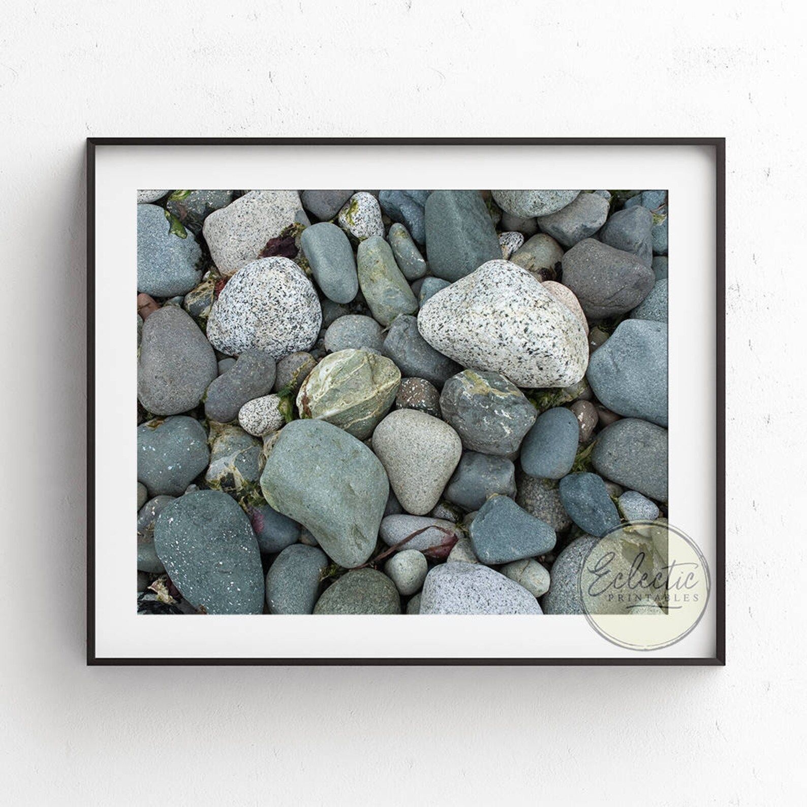 Beach Rock Art Beach Rocks Beach Rock Print Bathroom Wall Etsy