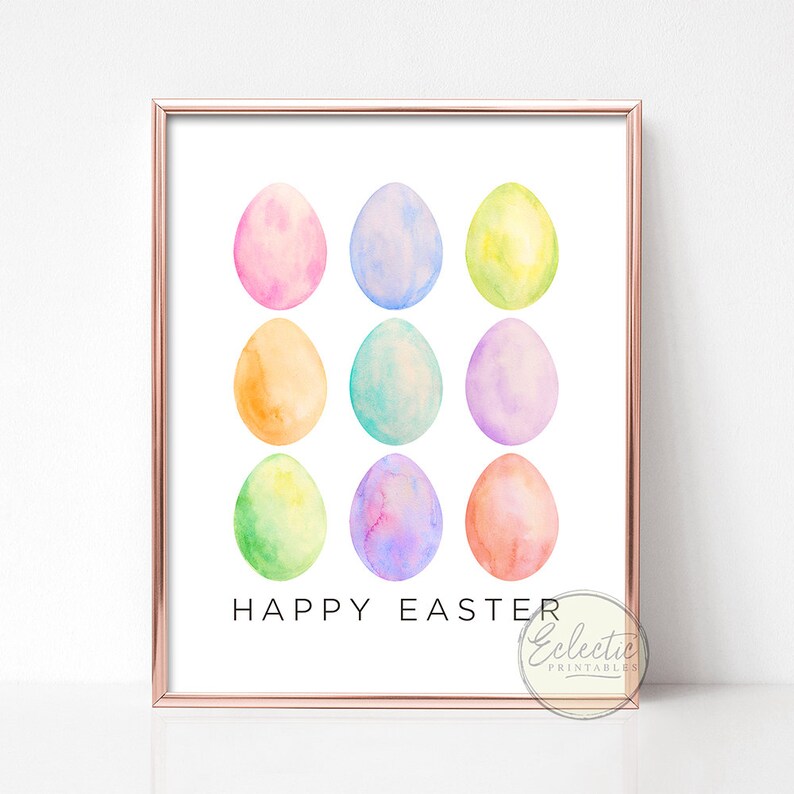 Easter Printable Wall Art Easter Wall Decor Easter Prints Etsy