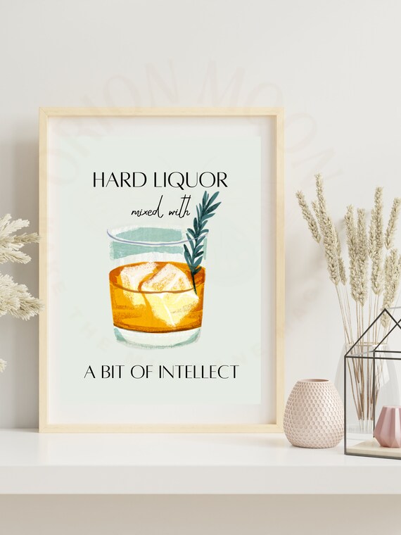 Harry Styles Hard Liquor Mixed With a Bit of Intellect Mint Etsy