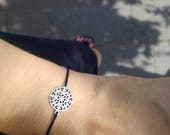 Dreamcatcher bracelet, simple adjustable bracelet for woman, minimalist bracelet, silver color, Best friend, sisters, mother-daughter,gift