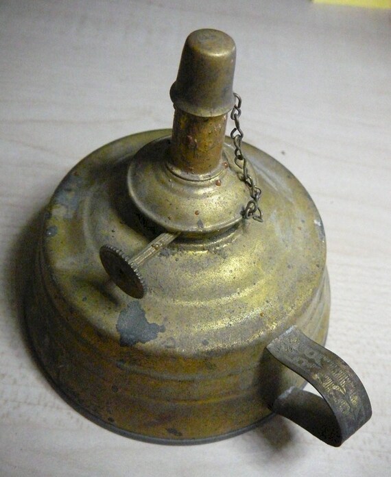 1800's Antique KOMAX Whale Oil Alcohol Kerosene Finger