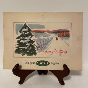 Sinclair Oil Christmas Calendar 1952
