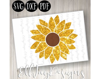 Download Sunflower SVG Sunflower Monogram SVG SVG Files Flower | Etsy