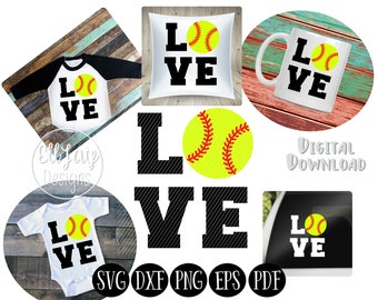 Softball love svg, love Softball, Softball stitch svg, mom, Softball fan svg, Softball outline, baseball font, Softball clipart, svg, sports
