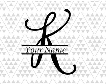Download Split Letter Svg K Etsy