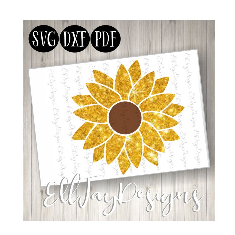 Download Flower monogram svg sunflower svg sunflower cut files | Etsy