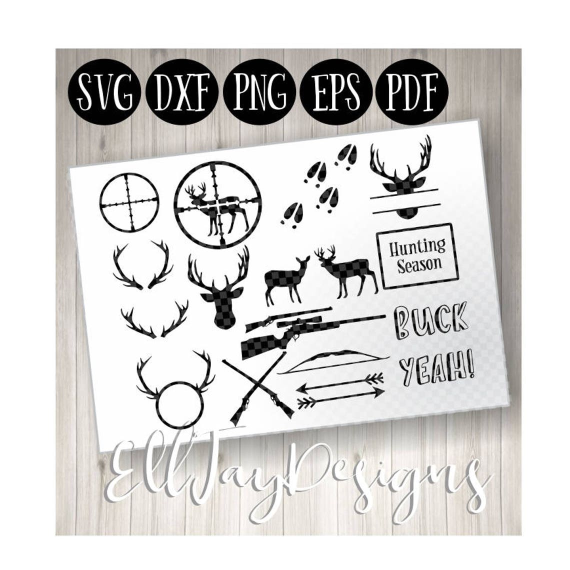 Download Hunting svg bundle Deer head svg buck svg doe svg hoof | Etsy