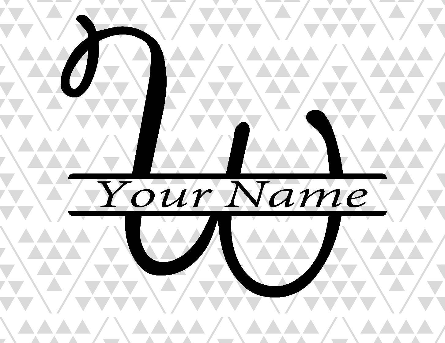 Download Monogram Letter W Split Letter W Split Letter Svg Split Etsy