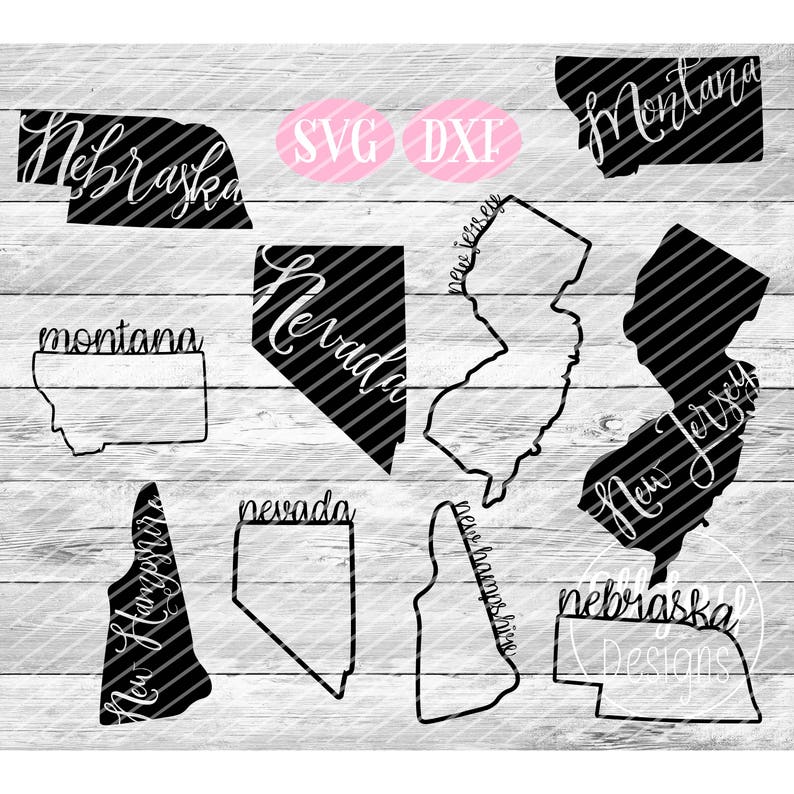 Download 50 States SVG huge svg bundle svg bundle 100 Designs Fancy | Etsy
