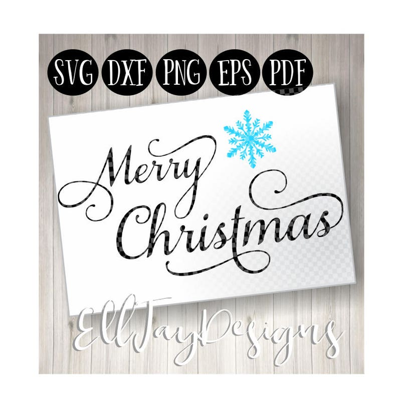 Download Merry Christmas Svg Christmas font svg Snowflake svg | Etsy