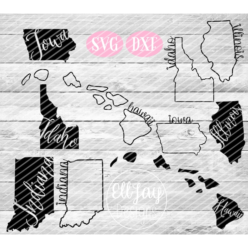 Download 50 States SVG huge svg bundle svg bundle 100 Designs Fancy | Etsy