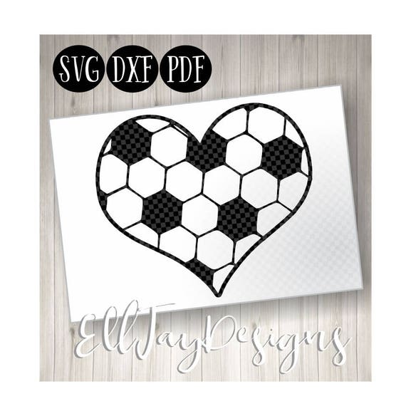 Soccer Svg Heart Soccer Ball Sublimation Png Designs Clip Etsy